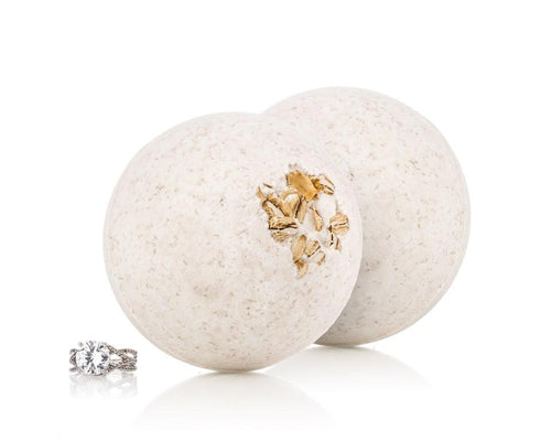 Oatmeal & Honey Bath Bomb with Luxury Ring Surprise - Pack of 2