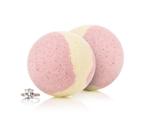 Spring Tulips Bath Bomb with Luxury Ring Surprise - Pack of 2