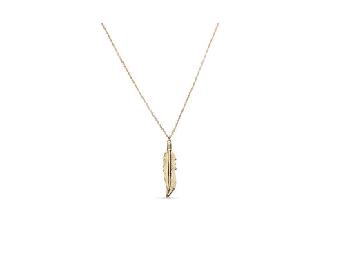 Feather - gold plated