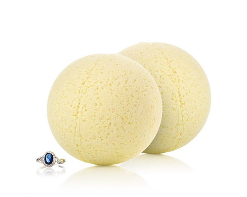 Lemongrass Bath Bomb with Luxury Ring Surprise - Pack of 2