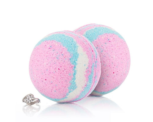 Limited Edition Unicorn Bath Bomb with Luxury Ring Surprise - Pack of 2